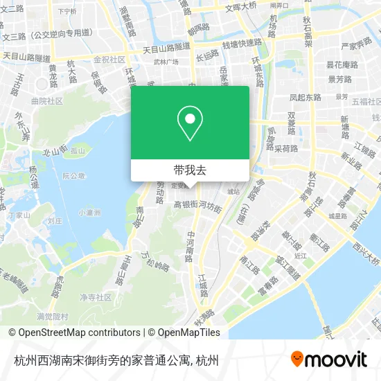 杭州西湖南宋御街旁的家普通公寓地图
