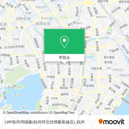 LWF欧尚羽绒服(杭州环北丝绸服装城店)地图