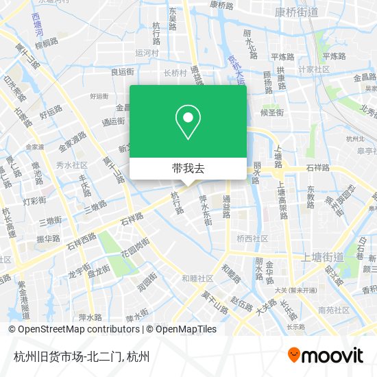 杭州旧货市场-北二门地图