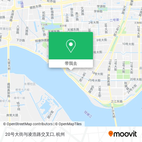 20号大街与凌浩路交叉口地图