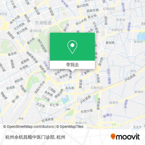 杭州余杭昌顺中医门诊部地图