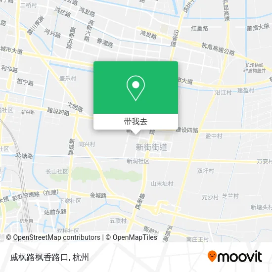 戚枫路枫香路口地图