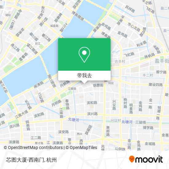 芯图大厦-西南门地图