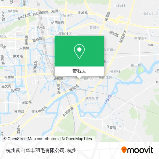 杭州萧山华丰羽毛有限公司地图
