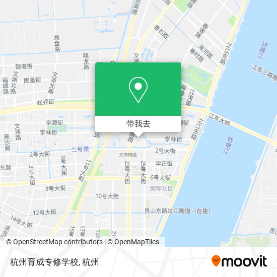 杭州育成专修学校地图