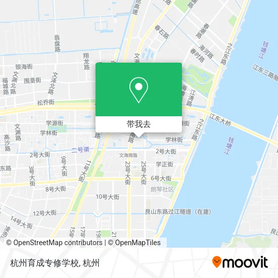 杭州育成专修学校地图