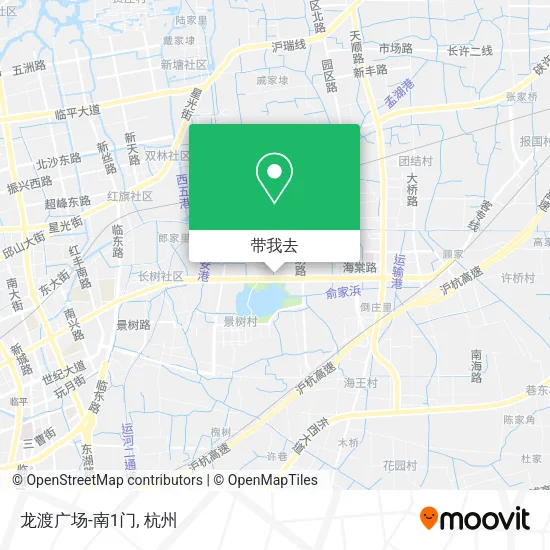 龙渡广场-南1门地图