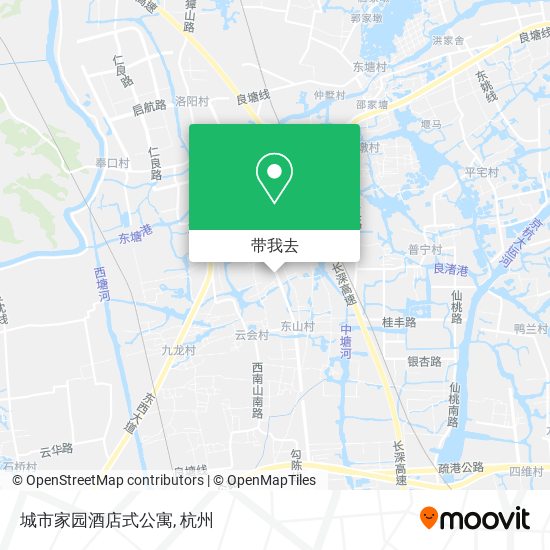 城市家园酒店式公寓地图