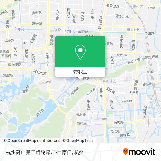 杭州萧山第二齿轮箱厂-西南门地图