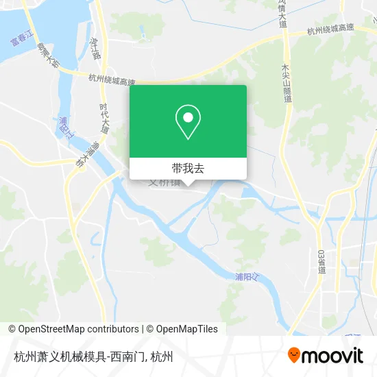 杭州萧义机械模具-西南门地图