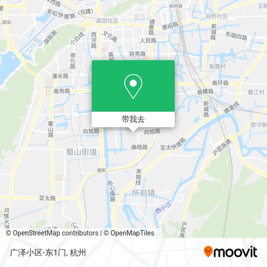广泽小区-东1门地图