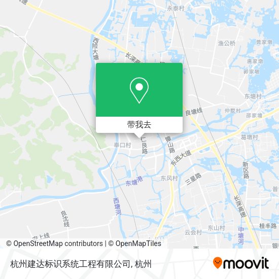 杭州建达标识系统工程有限公司地图