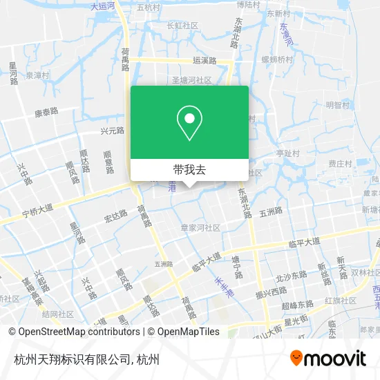 杭州天翔标识有限公司地图