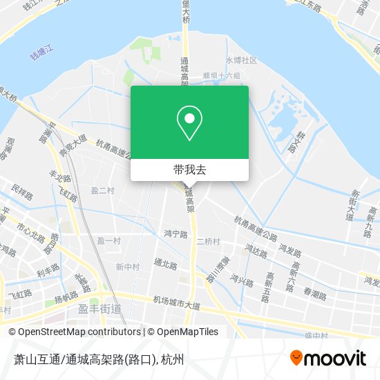 萧山互通/通城高架路(路口)地图
