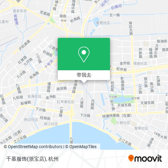 千慕服饰(浙宝店)地图