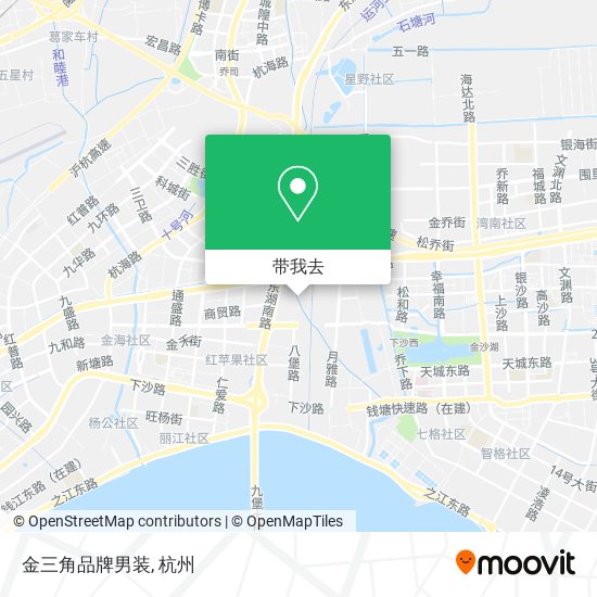 金三角品牌男装地图
