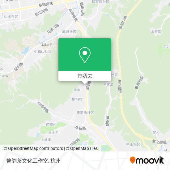 曾韵茶文化工作室地图