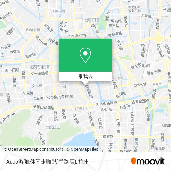 Auco游咖.休闲走咖(湖墅路店)地图