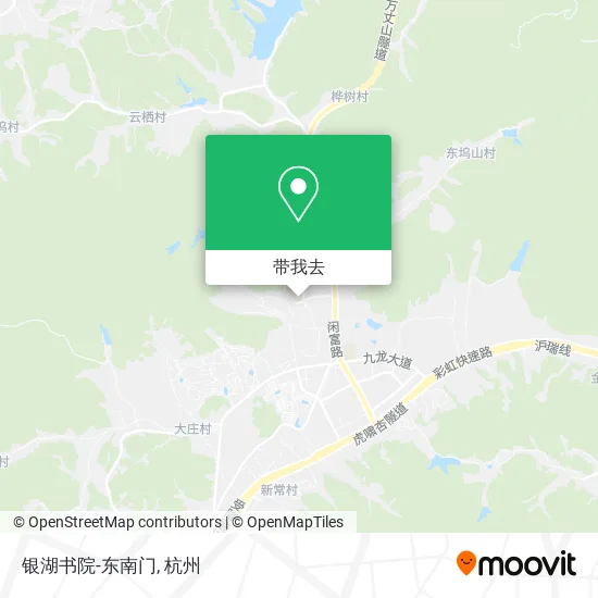 银湖书院-东南门地图