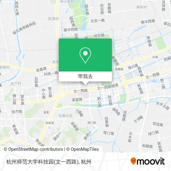杭州师范大学科技园(文一西路)地图