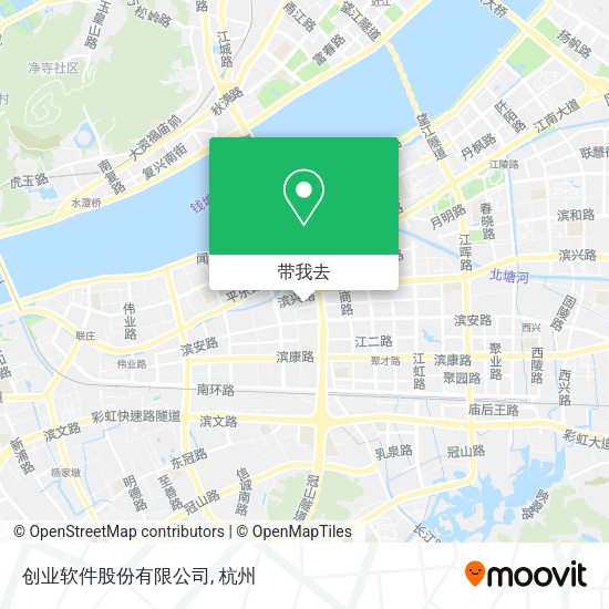创业软件股份有限公司地图
