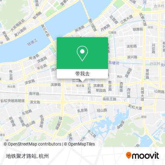 地铁聚才路站地图