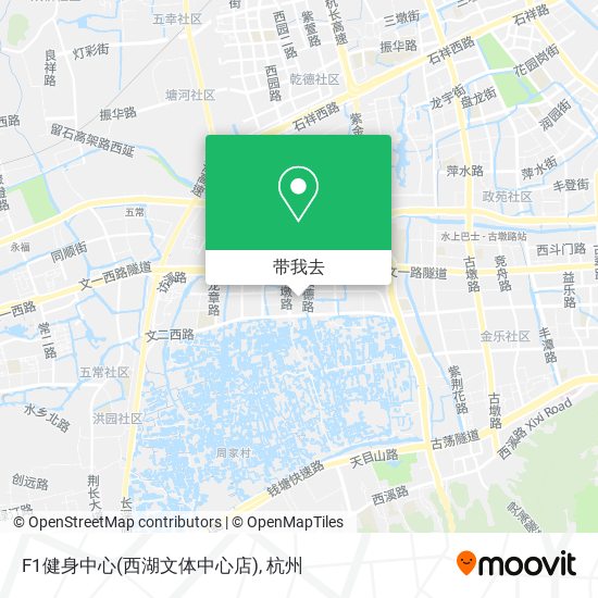 F1健身中心(西湖文体中心店)地图