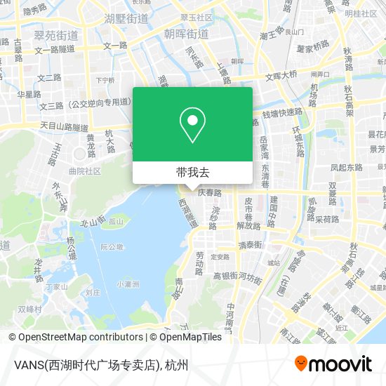 VANS(西湖时代广场专卖店)地图