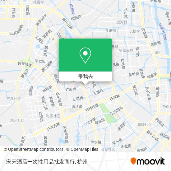 宋宋酒店一次性用品批发商行地图
