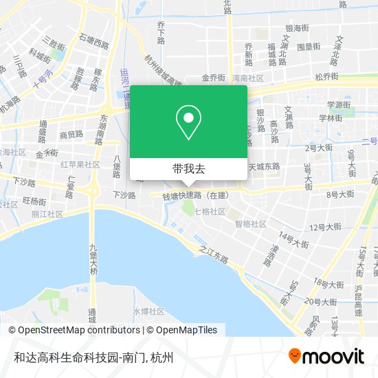 和达高科生命科技园-南门地图