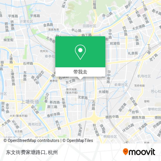东文街费家塘路口地图