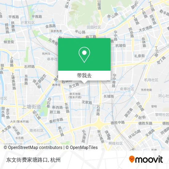 东文街费家塘路口地图