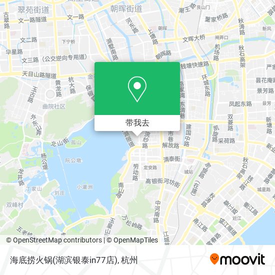 海底捞火锅(湖滨银泰in77店)地图