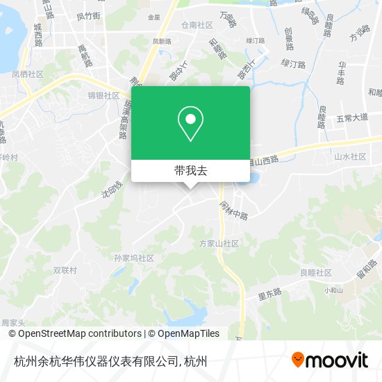 杭州余杭华伟仪器仪表有限公司地图