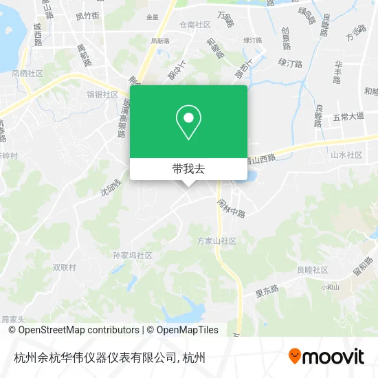 杭州余杭华伟仪器仪表有限公司地图