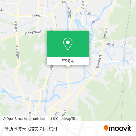 袄所线与云飞路交叉口地图