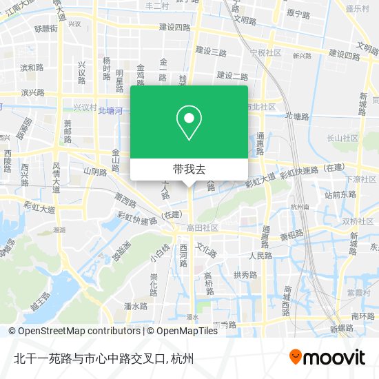 北干一苑路与市心中路交叉口地图