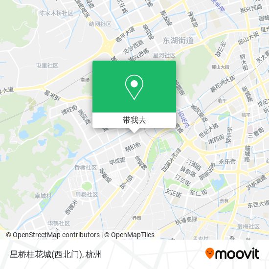 星桥桂花城(西北门)地图