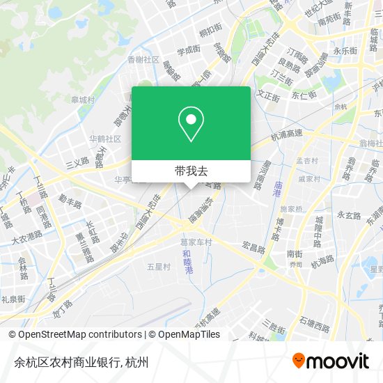 余杭区农村商业银行地图