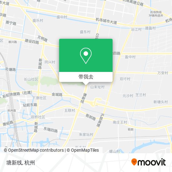 塘新线地图