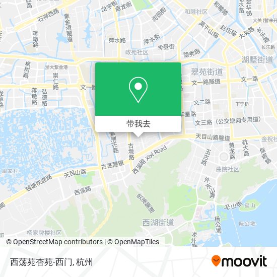西荡苑杏苑-西门地图