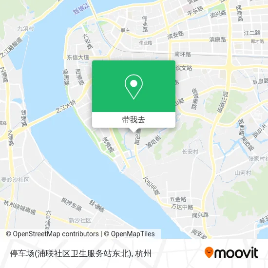 停车场(浦联社区卫生服务站东北)地图