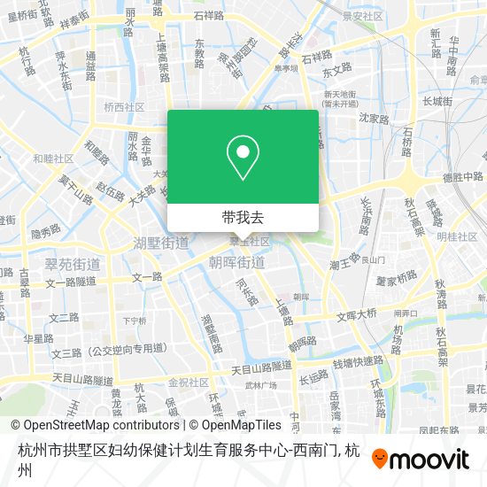 杭州市拱墅区妇幼保健计划生育服务中心-西南门地图