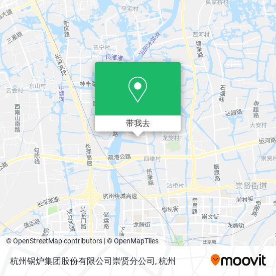 杭州锅炉集团股份有限公司崇贤分公司地图