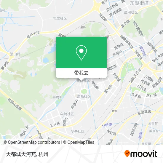 天都城天河苑地图
