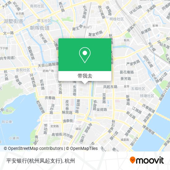 平安银行(杭州凤起支行)地图