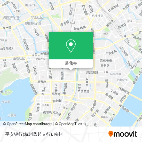 平安银行(杭州凤起支行)地图