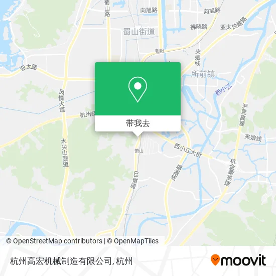杭州高宏机械制造有限公司地图