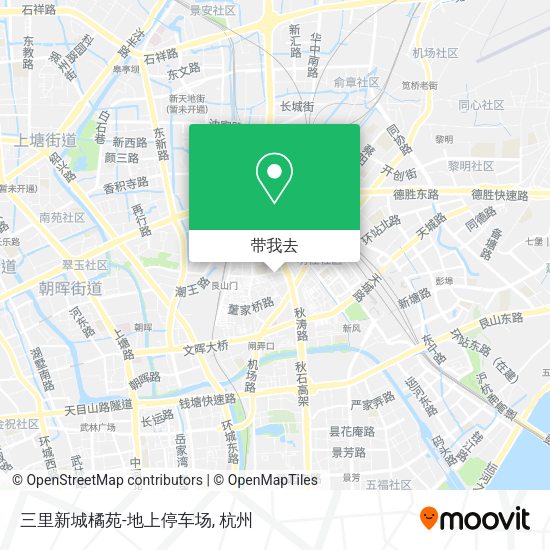 三里新城橘苑-地上停车场地图