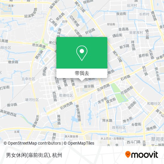 男女休闲(庙前街店)地图